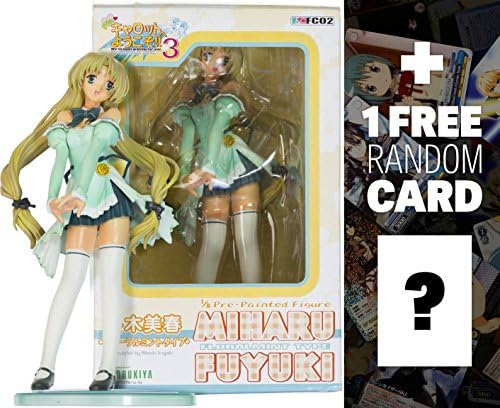 Pia Carrot Miharu Fuyuki Floralmint Type 3!! x Kotobukiya 1/8 Scale Statue Figure + 1 Free Anime Themed Trading Card Bundle
