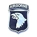 Auto Medals101st Airborne Division Sticker Decal Emblem Subdued for Car Truck Auto Metal US Army Sticker 55x40mm