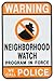Tapco CW-1 Engineer Grade Prismatic Rectangular Neighborhood Safety Sign, Legend 