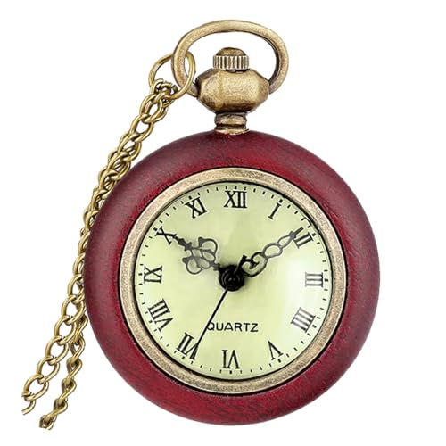 Fogitbok Vintage Pocket Watches for Men with Chains, Analog Pocketwatch for Women Roman No. Gifts for Dad/Grandpa Gifts for Him for Birthday