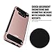 MASCHERI For Galaxy S8 Plus Case [Carbon Fiber Design] Shock Absorption Protective Dual Layer Military-Grade Defender Hybrid Case Cover for Samsung Galaxy S8 Plus - Rose Gold