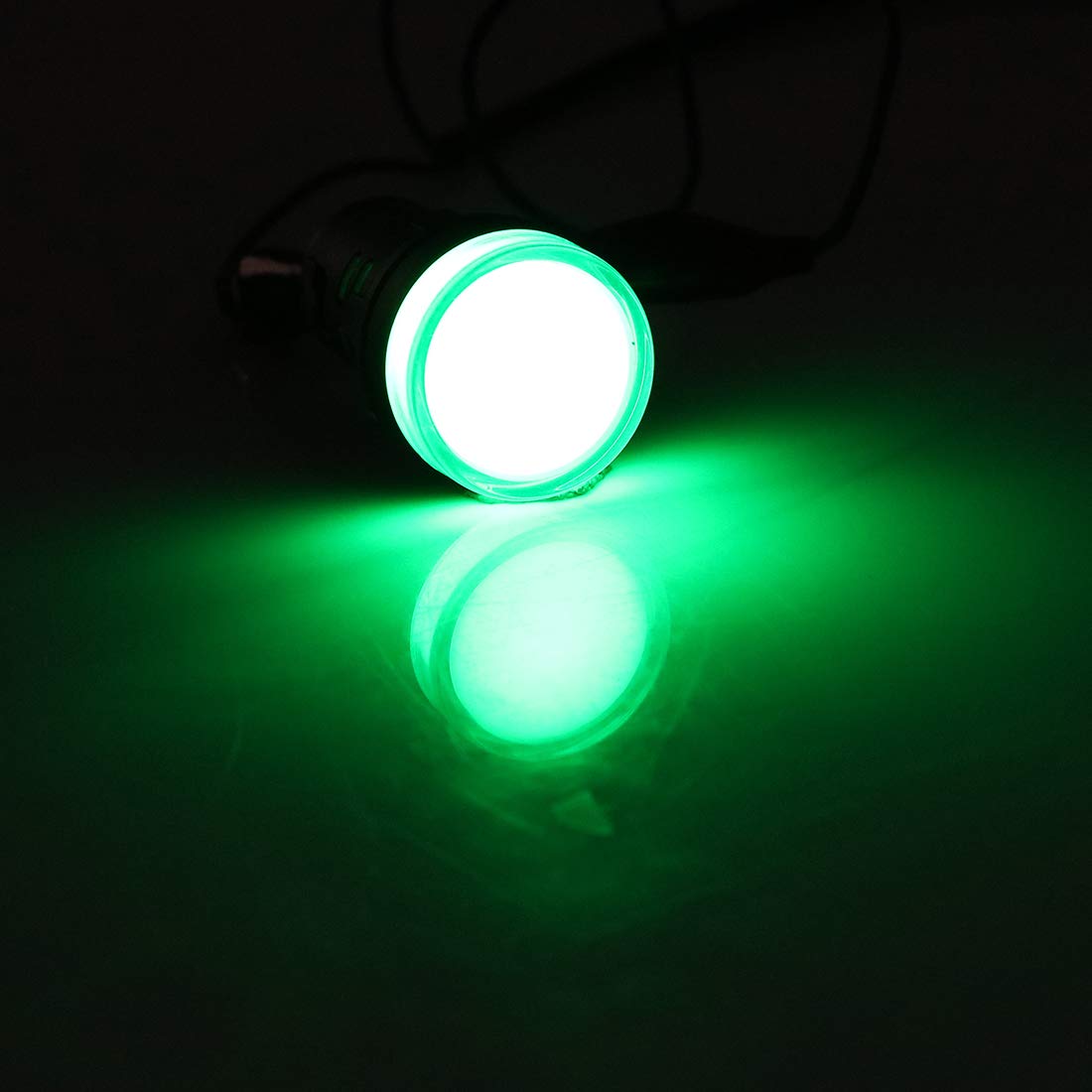 uxcell 10Pcs Green Indicator Light AC 380V, 22mm Panel Mount, for Electrical Control Panel, HVAC, DIY Projects: Industrial & Scientific