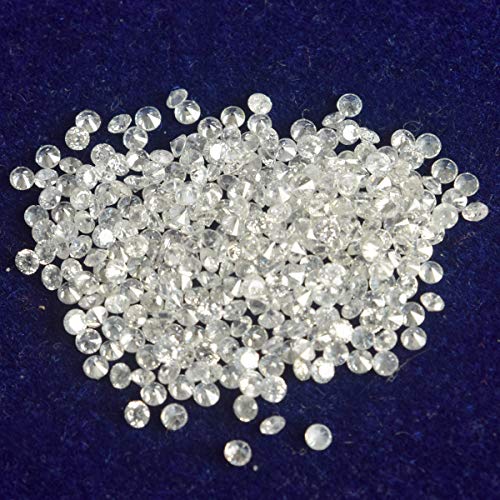 GEMHUB Natural Diamond 1 Ct Lot VVS-VS Clarity DEF Color 50 Pcs Diamonds for Jewelry Making
