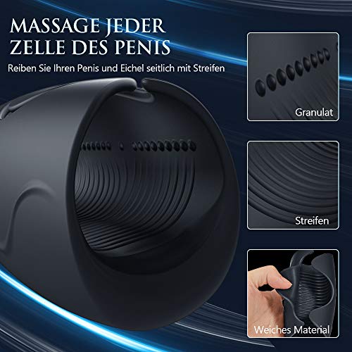 Elektrische Penis Trainer Vibratoren für ihn Automatischer Masturbatoren für männer mit 10 Vibrationsmodi Sexspielzeug für Mann Masturbieren Mann mit Heizfunktion Erotik