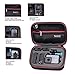 Smatree Carrying Case Compatible for GoPro Hero 8/7/6/5/4/3+/3/2/1/GOPRO HERO (2018)/DJI Osmo Action(Black & Red)-Extra-Small