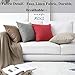 Home Brilliant 18x18 Pillow Cover Decorative Textured Linen Square Throw Pillow Cases Cushion Covers for Sofa Couch Bed, 45cm, Dark Grey