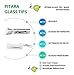 Pitara (5-10-20-50 Pack) Ultra Premium Pitara Glass Rolling Tips - Cigarette Tip Holder - Great for Hand Rolls - Glass Rolling Tips Bulk - Flat Shape (10)