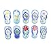 Hawaii Magnets for Fridge Flip Flop Decor Refrigerator Whiteboard Lockers Home Office 10 PCS (Blue Flip Flops)