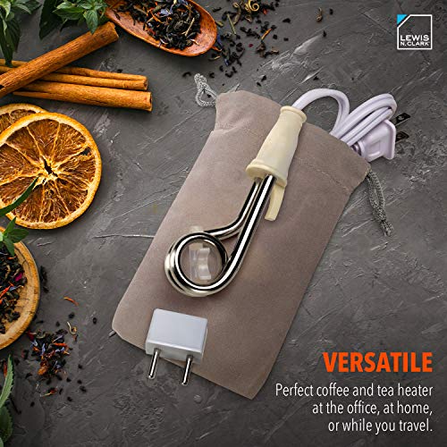 Lewis N. Portable Immersion Water Heater + Electric Kettle Alternative