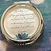 Compact Mirror with A Treasured Message for Special Occasions: Mother's Day, Birthday's, Christmas, Graduation, and Special Celebrations (Sister Inspiration Contemporary 60mm, Inscribed Blue)