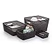 BINO | Plastic Basket, Medium - Black | THE PLAIT COLLECTION | Multi-Use Storage Bins | Durable, Drawer & Cabinet-Friendly | Storage Baskets for Organizing | Pantry, Bathroom & Closet Organizer
