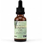 Serendipitous Summer Farms SSF Organics Comfrey Oil. Herbal Healing Oil. Massage and Recovery, 1 oz.