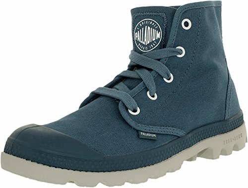 Palladium Women's Pampa Lite Canvas Blue Ankle-High Canvas Fashion Sneaker - 5.5M