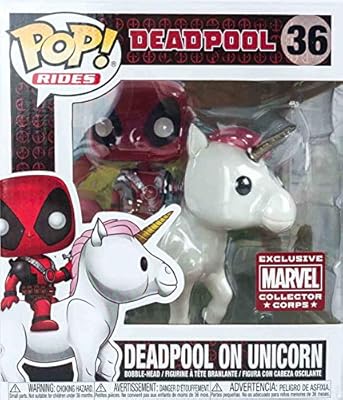 deadpool riding unicorn pop