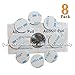 8 of 0.9 inch Circle Dots Made of Compatible with 3M Adhesive Double-Sided Foam Tape High Bond Dots Conformable Acrylic Glue Replacement Kit Small Round