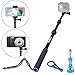 Smatree selfie stick SmaPole S1 All-aluminum Alloy Monopod Handheld Telescopic Pole for GoPro Hero 6/5/4/3+/3/2/1/Session/GoPro hero 2018/Action Cameras/HD Cameras/Cellphone