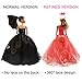 ZHIHU 5Pcs 360°Sewing Party Handmade Fashion Wedding Party Gowns Dresses Clothes and 10 pair shoes For 11.5 Inches Barbie Doll