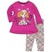 Nickelodeon Girls' Toddler Paw Patrol 2-Piece Legging Set, Dark Pink, 2T
