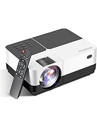 ShineKing Mini Projector, 2800 Lumens LED Portable Projector 150 Inch 1080P HD, Video Projector for Home Theater Games and Outdoor (Compatible for Fire TV Stick/PS4/Laptop/XBOX/SD/AV/USB)