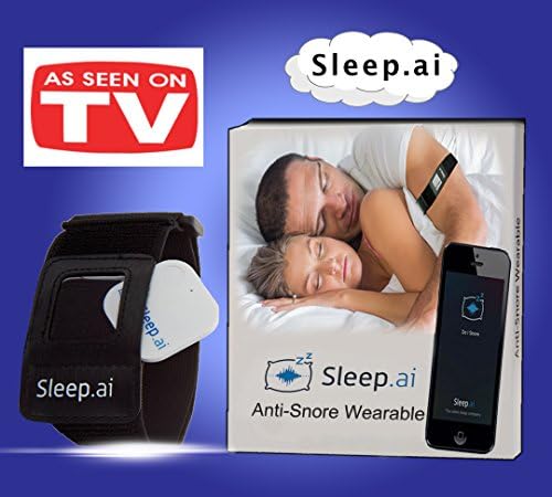 Sleep AI Snoring Solution - Voted BEST Anti Snore Device - Replaces Mouth Guards Mouthpieces Chin Straps Nose Strips and Vents - Snore Stopper to Ease Breathing - Natural and Comfortable Sleep Aid