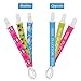 Pacifier Clip 3 Pack Baby Pacifier Holder Modern Design Teething Holder for Baby