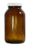 Qorpak 239208 ValuLine Amber Glass Wide Mouth