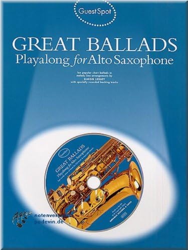 Great Ballads Playalong For Alto Saxophone Altsaxophon Noten Musiknoten Amazon De Musikinstrumente