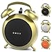 Google Home Mini Stand Holder, Retro Alarm Clock Stand Mount Base Protective Case Compatible with Google Home Mini and Nest Mini(Gold)