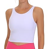 THE GYM PEOPLE Women's Sports Bra Sleeveless Workout Tank Tops Running Yoga Cropped Tops with Removable Padded
