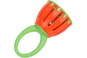 Yosoo Baby Cage Bell Rattle, Baby Cage Bell Shaker Handbell Orff Percussion Instrument Kid Early Education Music Toys with Ov