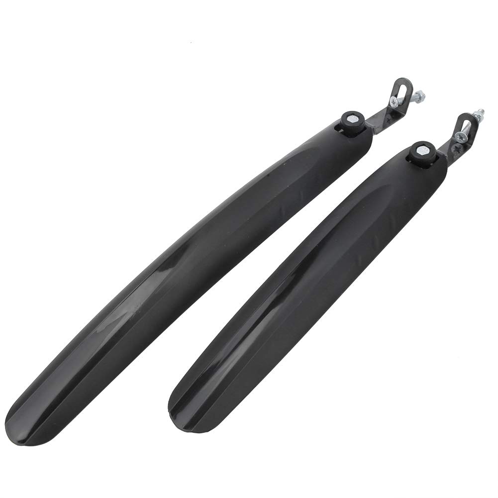 Jaerb Bicycle, 1 Pair Bicycle Mudguard, High Strength for Repair Bicycles Mountain Bike Road Bike (Black)