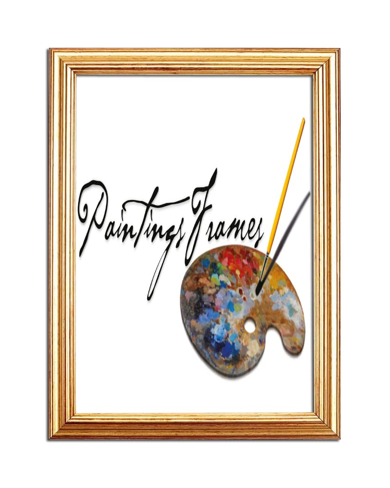 Elegant Picture frame/photo frame/poster frame - With MDF backing board- Ready to hang or stand - With a Clear Styrene Shatterproof Perspex Sheet - Gold Leaf 10-8