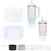 2Pcs Silicone Boot for Stanley,Compatible with Stanley Tumbler 20-40oz &amp; Hydro Flask Water Bottle 12-24oz,Reduces Noise Scratches Protective Cup Bottom Sleeve Cover