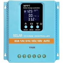 Régulateur Solaire MPPT 100A - 12V/24V/36V/48V Auto-détection - Écran LCD, Double USB - Pour Batteries Plomb Et Lithium
