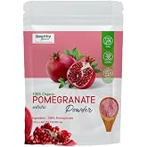 (Pack of 2) เฮลตี้ Pure Pomegranate Powder &ndash; Tart and Tangy Fruit Powder for Smoothies, Beverages, Yogurt, and Baking 100g