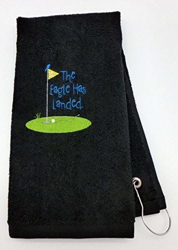 Mana Trading Custom Personalized Embroidered Golf Towel The Eagle HAS Landed
