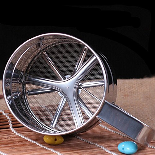 Bazaar Stainless Steel Mechanical Baking Icing Flour Sugar Sifter Shaker