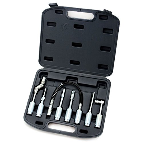 7PC LUBE LUBING HOSE TIP ASSORTMENT TOOL SET KIT ZERK ADAPTER FITTING GREASE GUN,Jikkolumlukka
