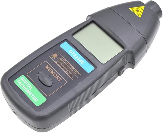 Amazon D Dolity デジタル非コンタハンドヘルドフォトタコメータモーター速度ゲージテスター回転記録max Min Avg 0 05 1精度 タコメーター 車 バイク