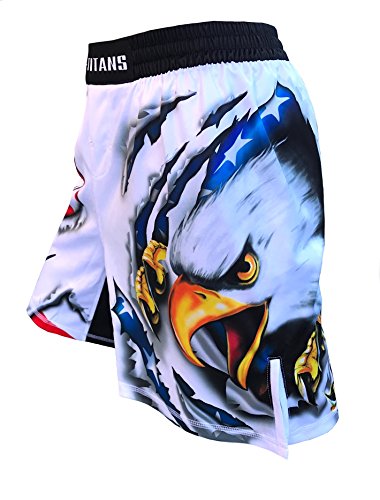 USA Ultimate Eagle Fight Shorts Youths & Mens (Adult L: Waist- 34"-36")