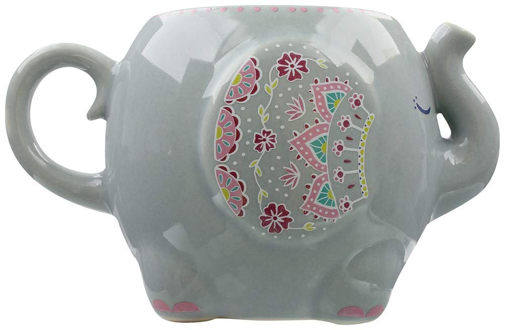 Sass & Belle Mandala Elephant Grey Mug