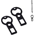 Generic 2pcs bottle opener | Portable Bottle Opener | Seat metal bottle opener | It is a gift for outdoor enthusiasts, good friends, and dog owners., moderate, Black