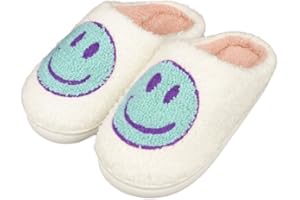 CWODOR Kids Slippers Boys Girls Plush Non-Slip House Slippers Cute Soft Slip-On Shoes For Little Big Kids