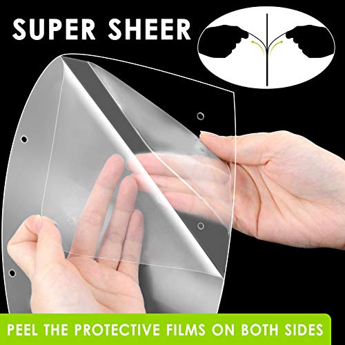 EWA (5 Replaceable Visors Packed) Clear Safety Face Shield, Super Lightweight HighDefinition