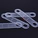 BCP 50 Pcs Clear Non-Slip Rubber Clothes Hanger Grips Clothing Hanger Strips