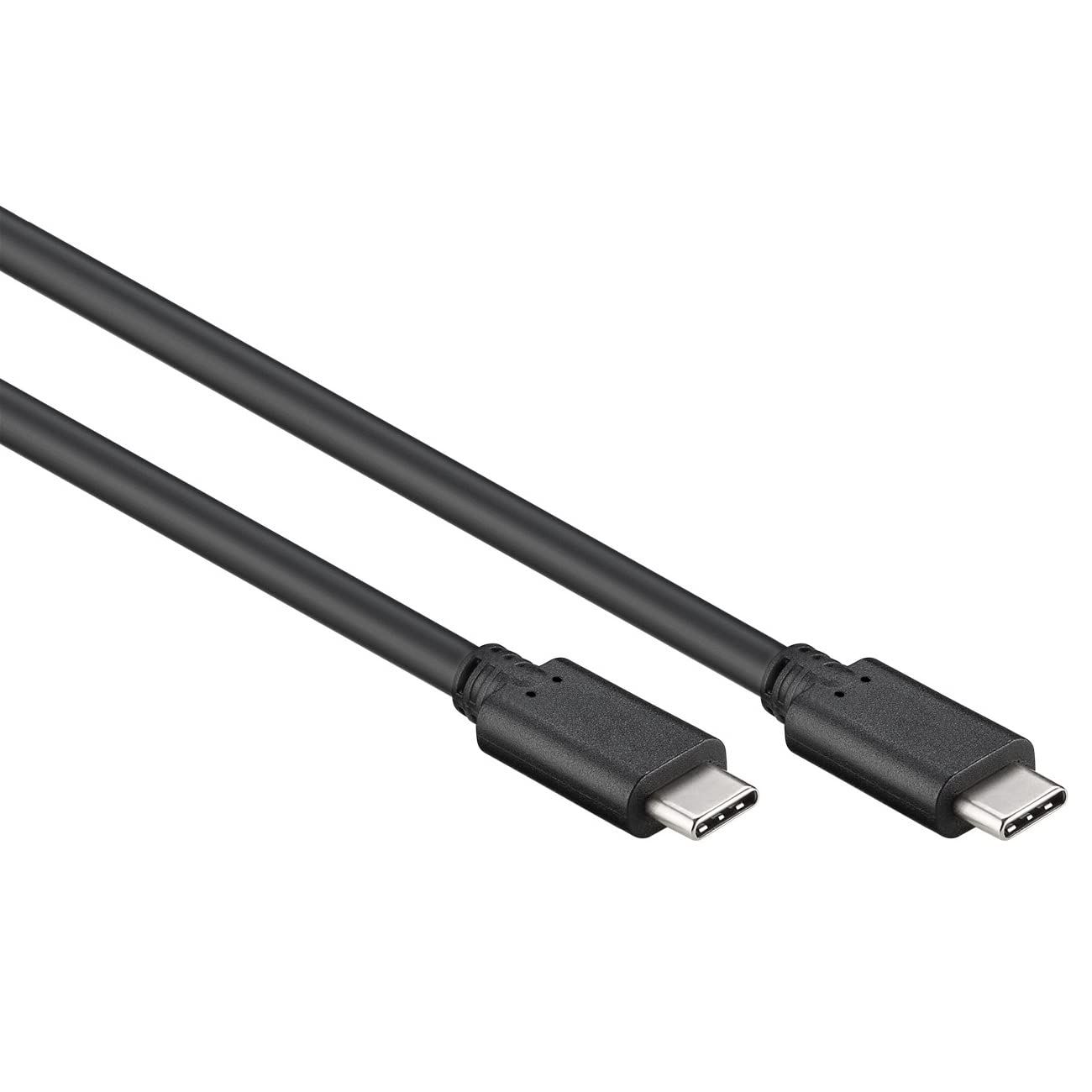 Good Connections GC-M0115 Charging and Data Cable USB 3.1 (Gen.1) - USB-C Male on Both Sides - Copper Conductor, Double Shielding, 5 Gbps Data Transfer - Black - 2 m — image 1