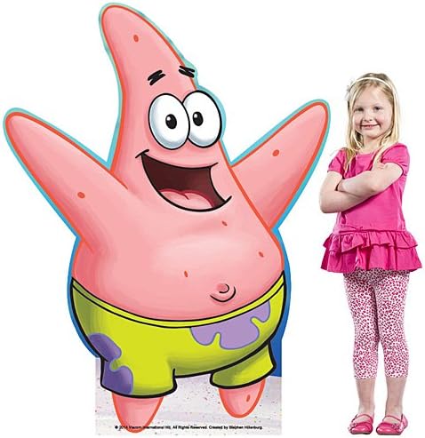 4 ft. 11 in. Patrick Star Spongebob Squarepants Standee Standup Photo Booth Prop Background Backdrop Party Decoration Decor Scene Setter Cardboard Cutout