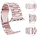 Wolait 38mm iWatch Bands Stainless Steel Replacement Metal Strap Band Compatible for Apple Watch Series2, Series1 (38mm Rose Gold)