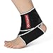 fitglam Open Heel Ankle Support/Ankle Brace for Pain Relief, Breathable Elastic Ankle Wrap for Preventing Sprains, One Size Fits All, Ideal for Basketball, Football, Running, Sports Enthusiast, Gray