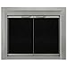 Pleasant Hearth CB-3301 Colby Fireplace Glass Door, Sunlight Nickel, Medium